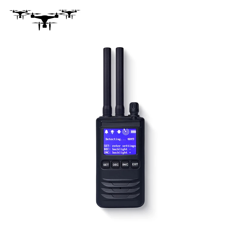 400-6000MHz Portable Handheld UAV Detector Anti fucus Jammer